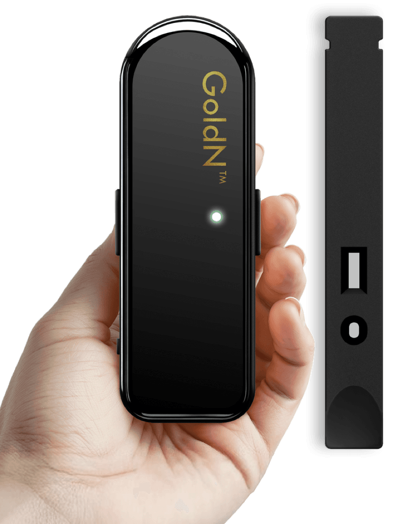 GoldN Companion handheld reader and cartridge