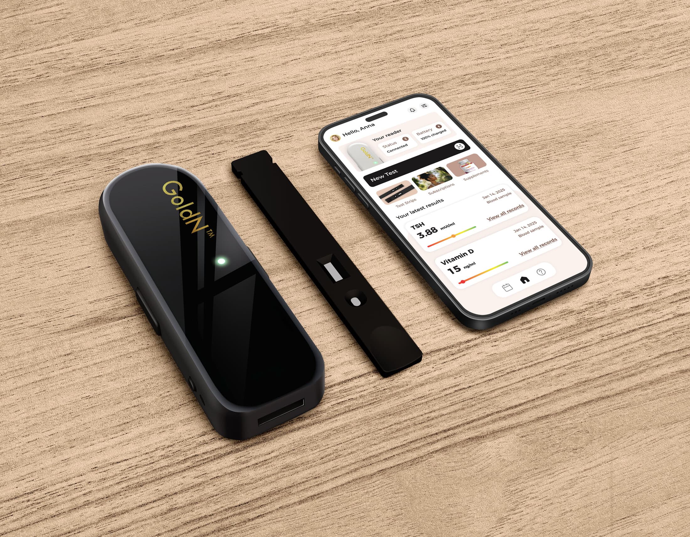 GoldN Companion handheld reader